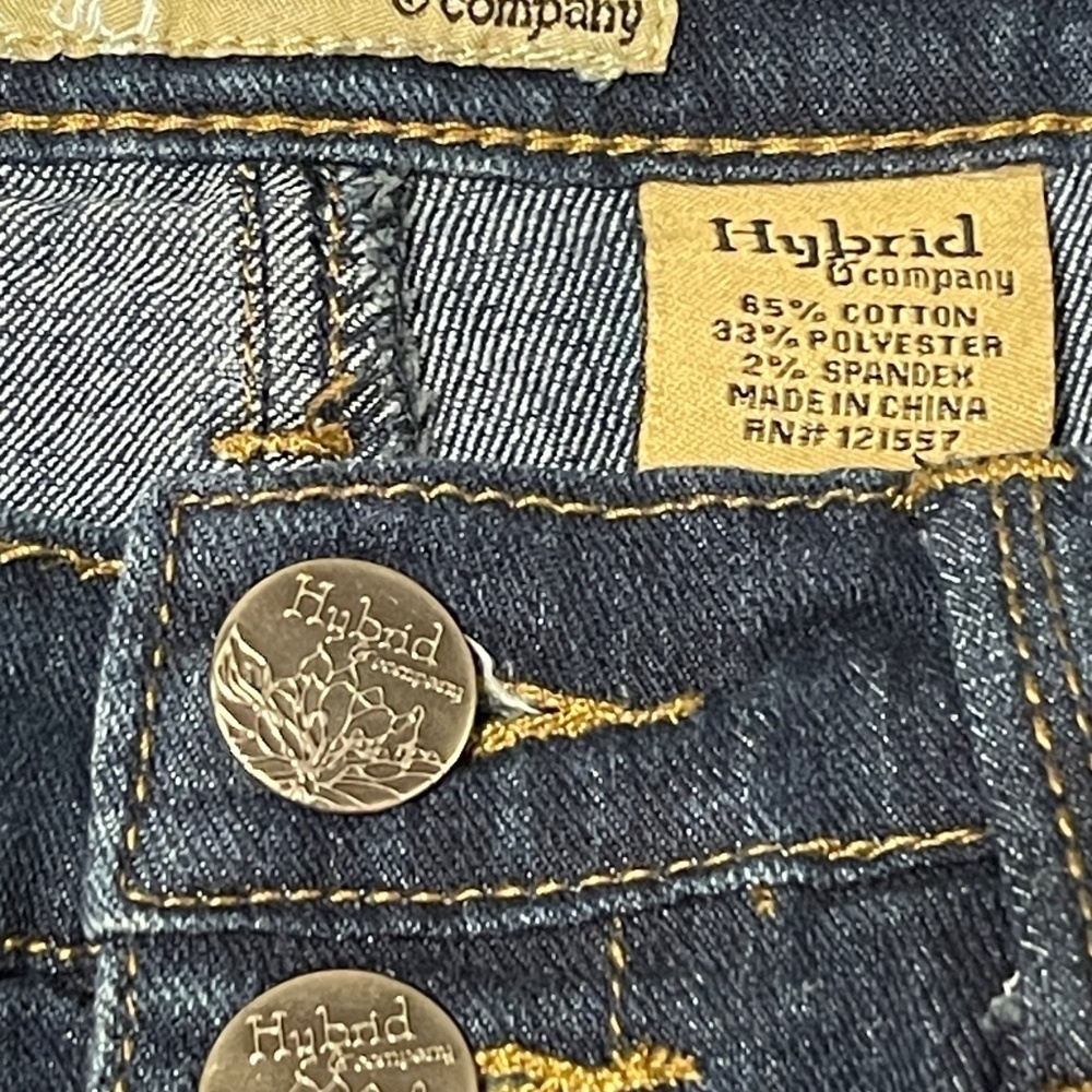 Hybrid & Company High-Rise Skinny Button-Fly Jeans Size 7 - Picture 5 of 7